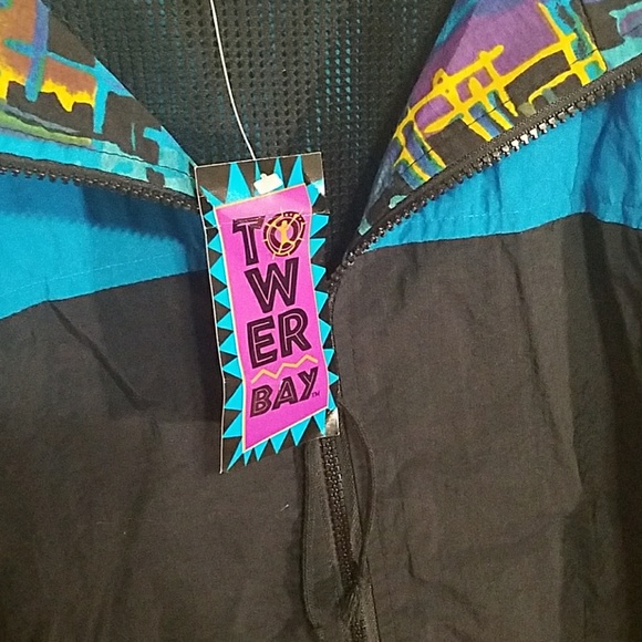 *hold** Tower Bay windbreaker jacket retro vintage - Picture 3 of 8